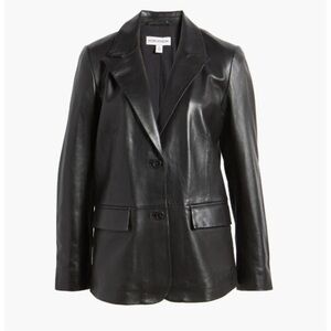 Nordstrom Leather Blazer size medium